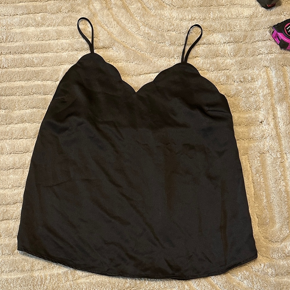 Monteau Los Angeles Chic Black Women's Camisole Top Size S